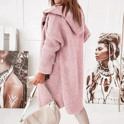 W&amp;W - Long warm cardigan with hood